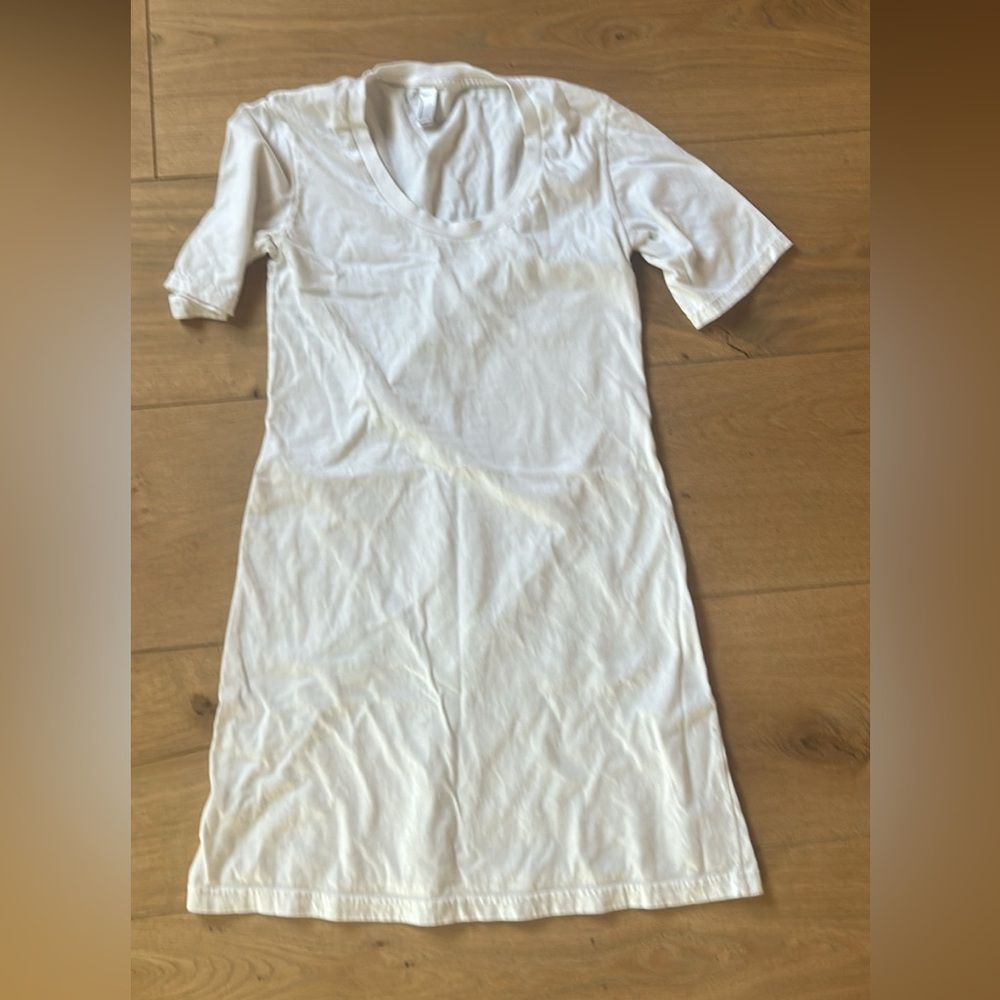 Vintage American Apparel White T-Shirt dress